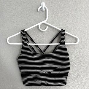 Lululemon Striped Sports Bra